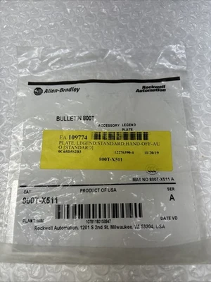 NEW Allen-Bradley 800T-X511 series A