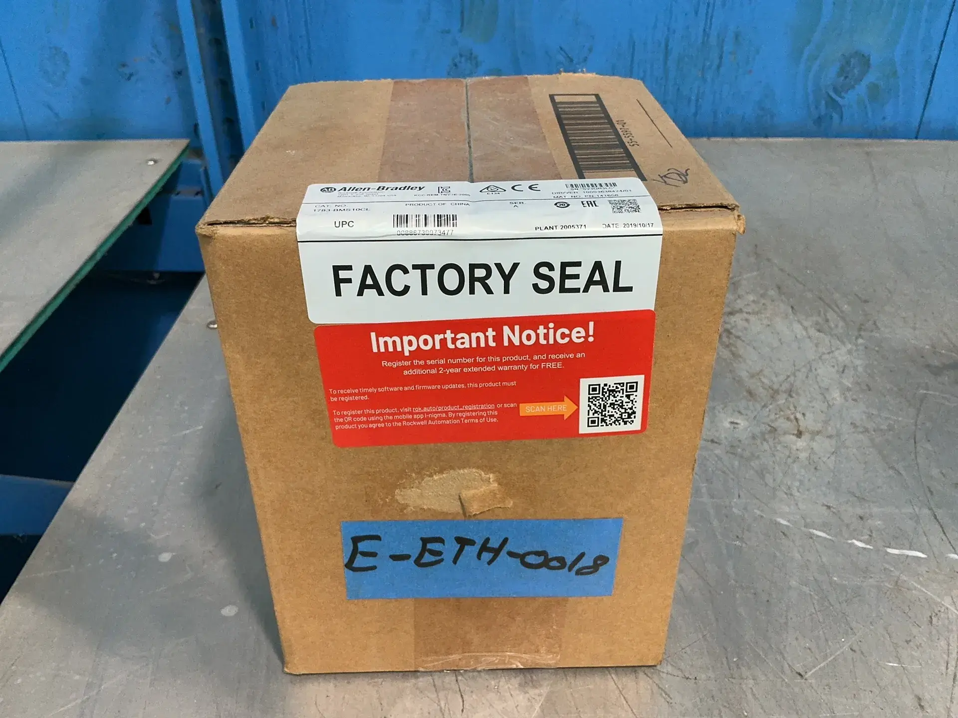 New | in-Stock 2019 ALLENBRADLEY 1783BMS10CL PLC Ethernet Equipment Ohio US | HGR 24 #1545409