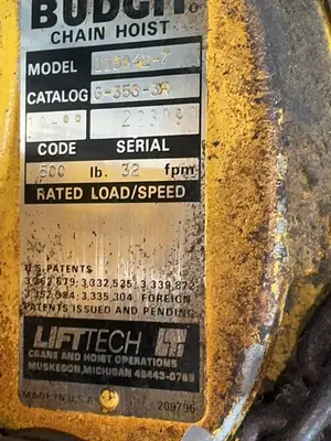 Used BUDGIT 1158427 Material Handling (misc) Ohio US | HGR 24 #1495338