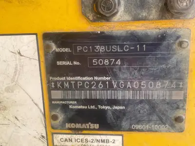 Used 2016 KOMATSU PC138US LC-11 Crawler Excavators Florida US | National Equipment Dealers #1422244