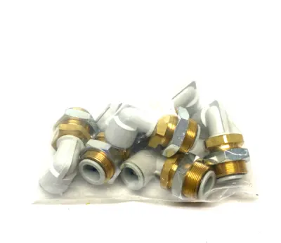 USED SMC PUSH-TO-CONNECT BULKHEAD MALE ELBOW FITTING 12MM