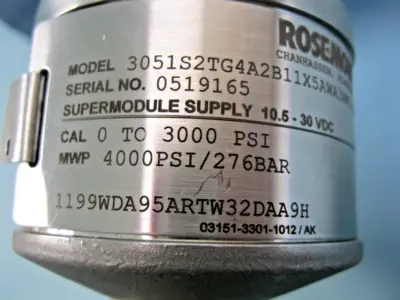 USED Rosemount 3051 S2TG4A2B11X5AWA3WK1I5M5Q4