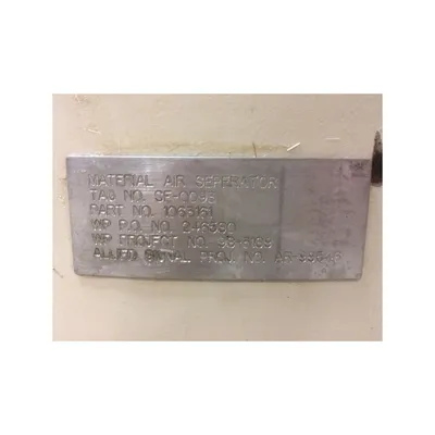 Used Dynamic Air Carbon Steel Hopper Bin Material Air Separator