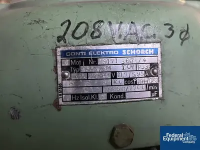 USED Papenmeier 8 Liter Papenmeier High Intensity Mixer, Model TGAHK8, 3 KW