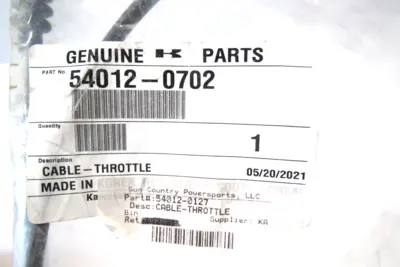 NEW KAWASAKI 54012-0702 CABLE-THROTTLE 54012-0702