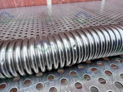 Stainless Steel Bellows Flexible Vacuum Hose 10" w/ KF 25 Fitting
