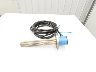 Nippon Stainless Immersion Tank Heater Element 5Kw 200V 3PH 12" Tubes 5" Flange