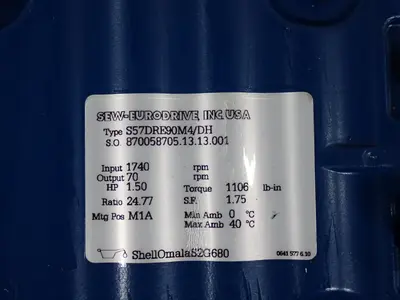 Sew-eurodrive 1.5 Hp Gear Drive