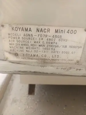 USED 2003 SINTO 400-AGN5-FD7R-4SGR BARRINDER GRINDER