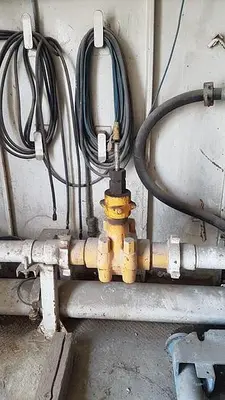 USED EMSCO F-500 TRIPLEX MUD PUMP