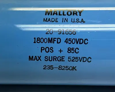 Used MALLORY 20-91656 Miscellaneous Equipment (Electrical & Power) | Surplus Asset Holdings #1192182