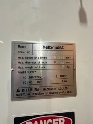 2024 KITAMURA MEDCENTER5AX Vertical Machining Centers (5-Axis or more) | Maurice Cohen (31)