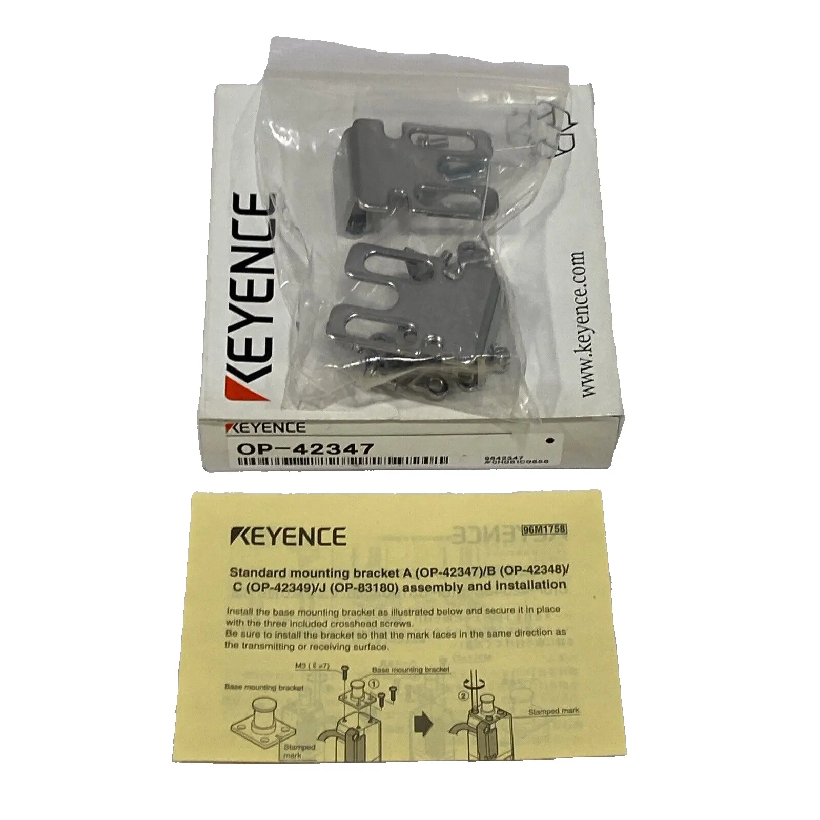 NEW KEYENCE LIGHT CURTAIN MOUNTING BRACKET