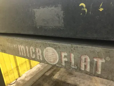 36" x 48" x 5.75" COLLINS MICROFLAT BLACK SURFACE PLATE GRANITE TABLE: STOCK #18002