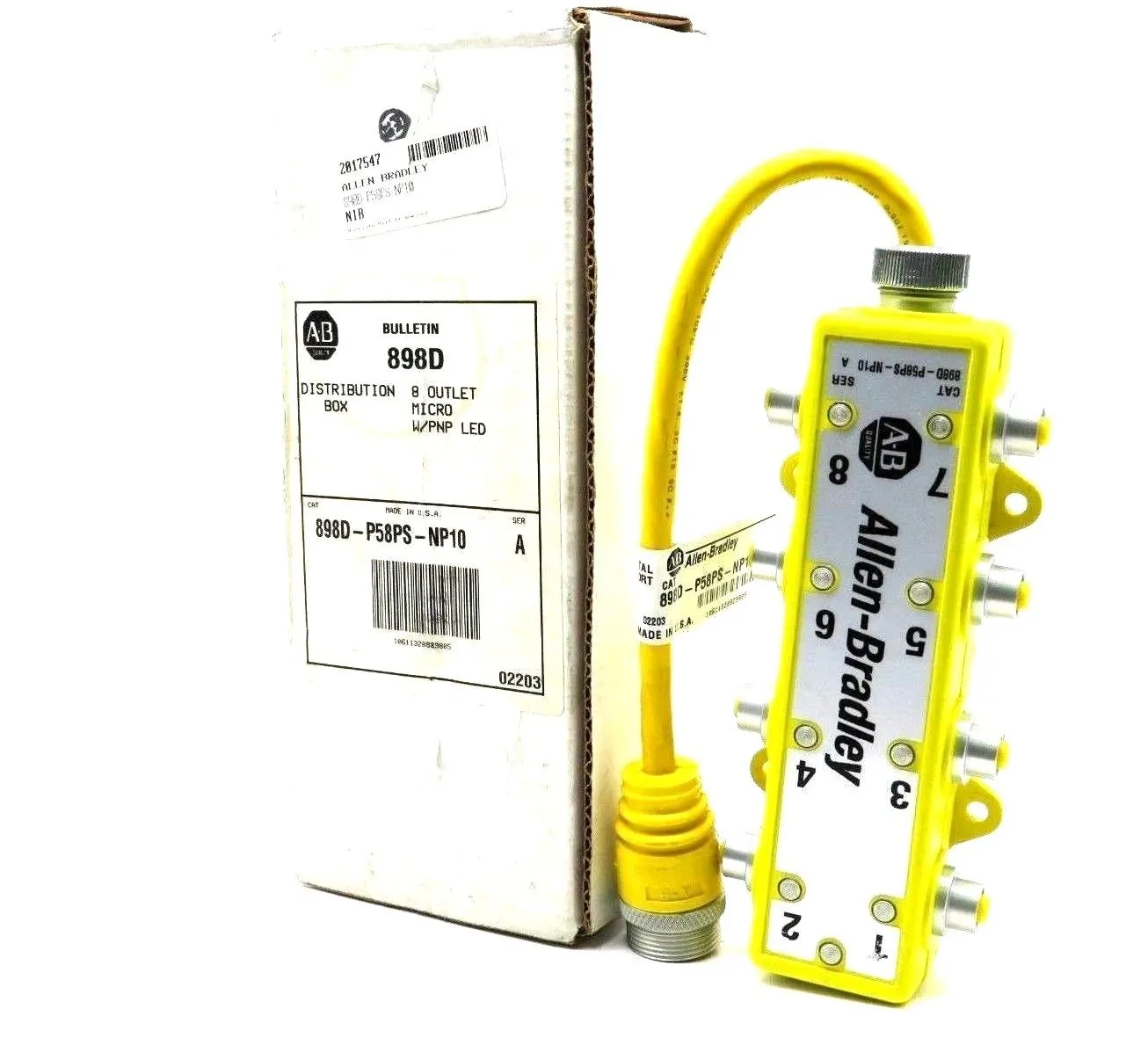 NEW ALLEN BRADLEY 898D-P58PS-NP10 DISTRIBUTION BOX 898DP58PSNP10 SERIES A