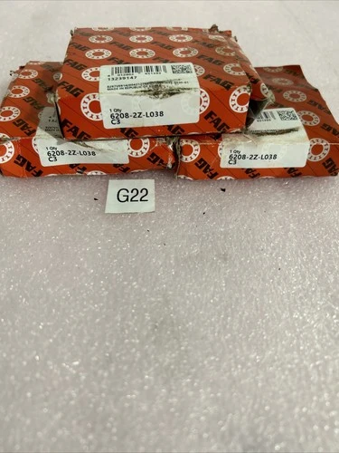 (3) FAG 6208-2Z-L038-C3 Deep Groove Ball Bearing Fast Shipping!+Warranty