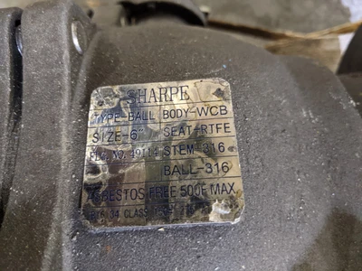 Sharpe 6" Flanged Ball Valve