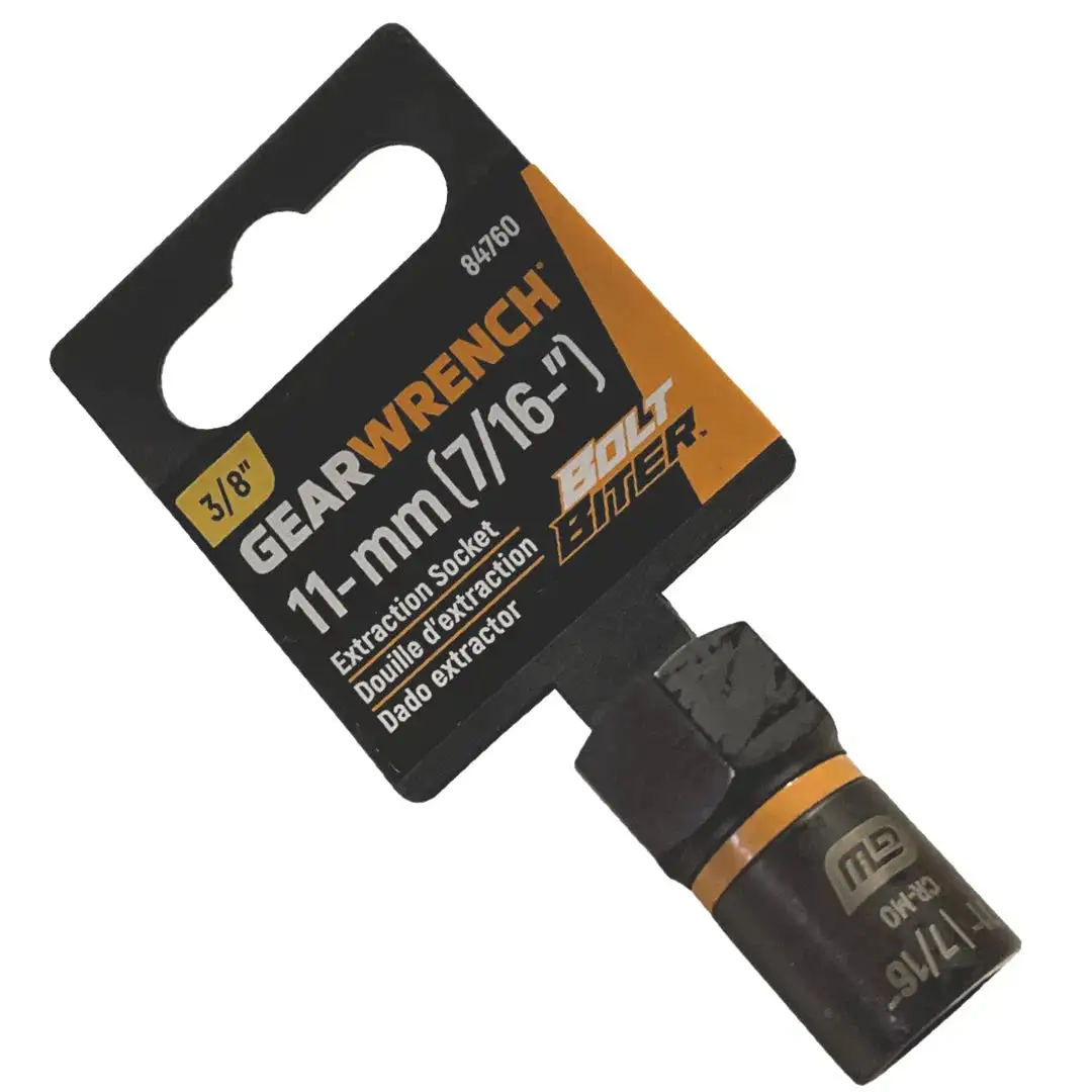 GearWrench 3/8" Drive Bolt Biter 11mm Impact Extraction Socket 84760