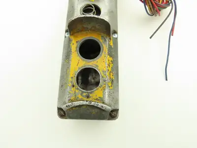 Square D Crane Hoist 6-Station Pushbutton Control Pendant Vintage