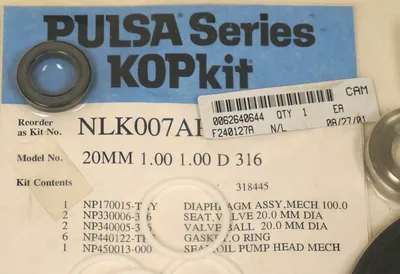 NEW PULSAFEEDER NLK007AP REPAIR KIT 20MM 1.00 1.00 D 316