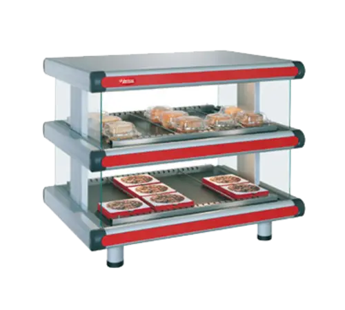 Hatco GR2SDH-54D 60 1/4" Self Service Countertop Heated Display Shelf - (2) Shelves, 120/208v/1ph