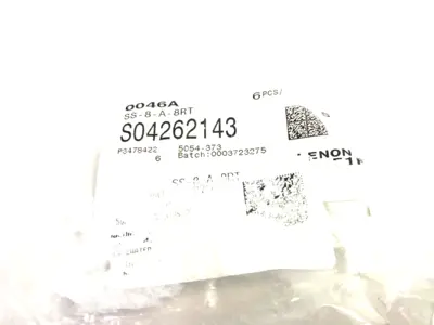 USED SWAGELOK STAINLESS STEEL PIPE ADAPTER FITTING 1/2"