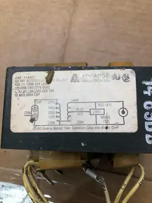 Advance 71A8071-001 Quadri-Volt 1-100W S-54 Lamp Ballast Replacement Kit