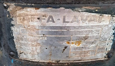 Alfa-Laval BRPX 213S-34 beer clarifier, 316SS.