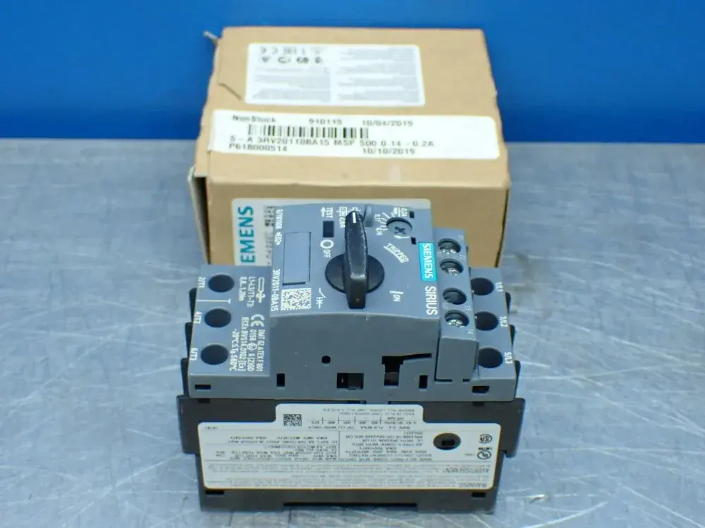 New | in-Stock SIEMENS 3RV20110BA15 Circuit Breakers | HGR 24 #732001