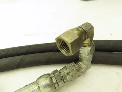 1/4" Hydraulic Hose 5800psi Parker No-Spill Quick Connect Lot of 4