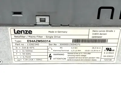 USED LENZE HIGHLINE 9400, E94ASHE0244