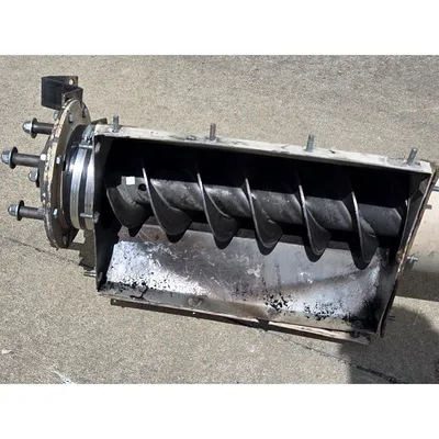 Used 6" Dia. X 18'-6"L  Mild Steel Tubular Screw Auger Conveyor