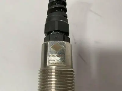 USED YOKOGAWA STAINLESS STEEL FLOW METER W/ 1" SANITARY FITTINGS