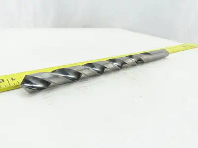 Brisbois Tool J-48480 37/64" Carbide 2 Flute Spiral 118° Drill Tang Shank