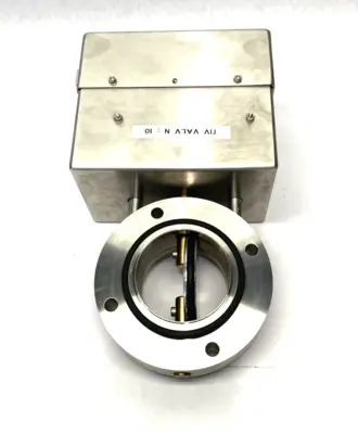Stainless Steel TIV Butterfly Valve, 68mm ID, 130mm OD, RS232 9-pin Connection