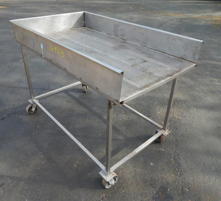 Used SS PERFORATED TILT TABLE TILTING TABLE Material Handling (misc) New Jersey US | Champion Trading Corporation #424986
