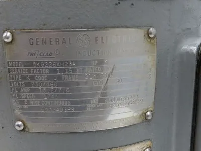 GE Tri-Clad 5K6226XH23A Vertical Pump Motor 5Hp 1750 RPM 460V 3PH 213TP10 Frame