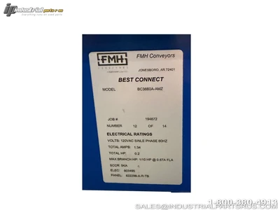 Used FMH CONVEYORS BC3660A-AMZ Accumulators Kentucky US | Industrial Parts R Us Inc. #1339144
