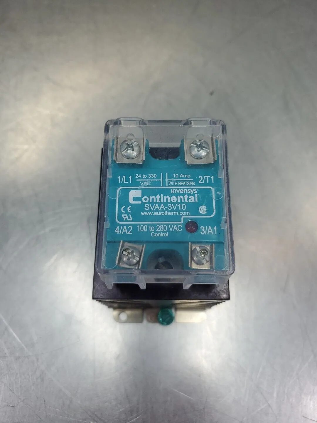 Eurotherm/Continental SVAA-3V10 10Amp 100-280VAC Solid State Relay. 4D-31