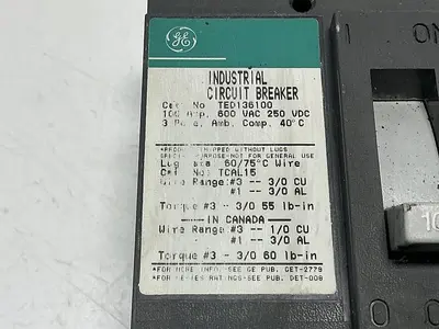 USED GENERAL ELECTRIC TED136100