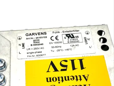 Garvens Mettler Toledo 24103122 Single-Phase Power Supply 250VAC 12A