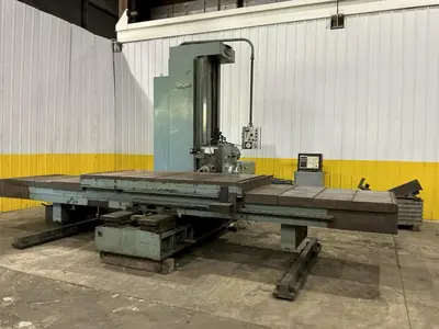 4" NOMURA MODEL #B-100WP TABLE TYPE HORIZONTAL BORING MILL 50 TAPER 96" TRAVEL: YOBRO #25193