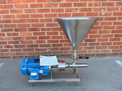 Used SILVERSON FMX25 HIGH SHEAR POWDER TO LIQUID MIXER 7.5 HP MOTOR W/ POWDER HOPPER High Shear Mixers California US | Equipment Lab #1693691