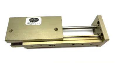USED DESTACO ROBOHAND MINIATURE DUAL-V ROLLER BEARING SLIDE