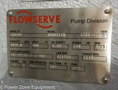 NEW FLOWSERVE 10HDX27B