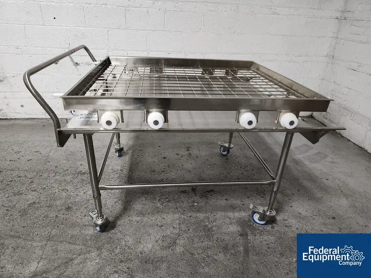 Used Unknown Stainless Steel Cart, with Roller Rack Processing (misc) Ohio US | Federal Equipment Company #127244
