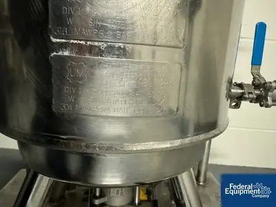 USED Alloy Products 10 Gal Alloy Products Reactor, 316L S/S, 75/50#