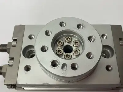 Used SMC Pneumatic Rotary Actuator Table, 0-190 Degree, Rack & Pinion Rotary Actuators Michigan US | Maverick Industrial Sales #1394958