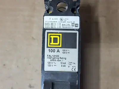 USED SQUARE D FAL12100
