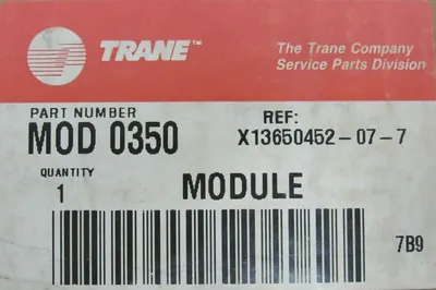 NEW TRANE X13650452-07 OPTIONS CTV MODULE X13650452077 MOD 0350
